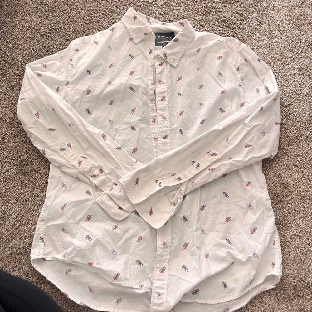 Bonobos Men’s Button Down Summer Print Slim size M